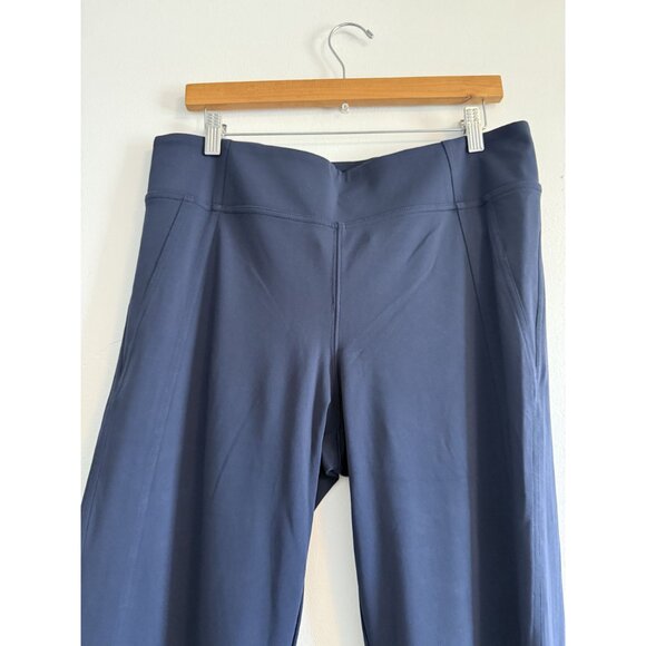 Athleta Women's Navy Blue Delancey Skyline Ankle Flare Pant Size Extra large - Picture 5 of 10